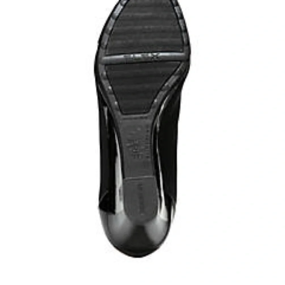 NWT CLASSIC LIFE STRIDE Black Patent Wedges Womens Shoes 8.5 M NIB Make Fair off - Picture 7 of 13